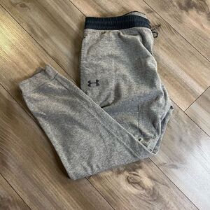 Under Armour Grey‎ Athletic Jogger Sweatpants Men Large Bin F-202